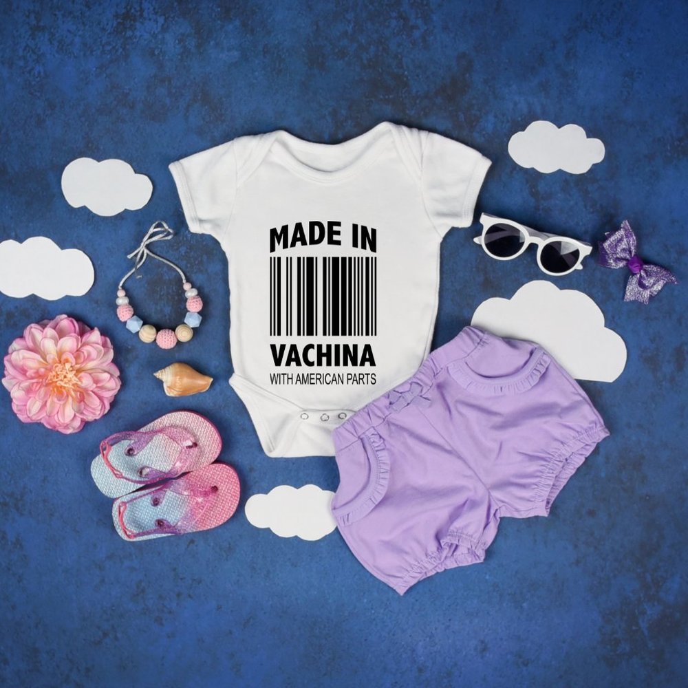 "Made In Vachina" Custom Onesie - Picture 1 of 5